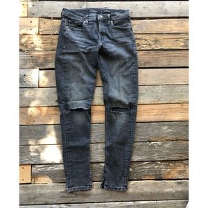 Distressed Banana Republic Jeans, Grey, Size: 25